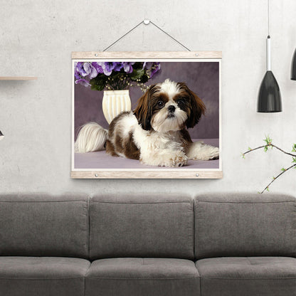Dog - Full Round Drill Diamond Painting 40*30CM