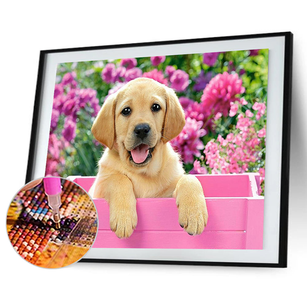 Dog - Full Round Drill Diamond Painting 40*30CM