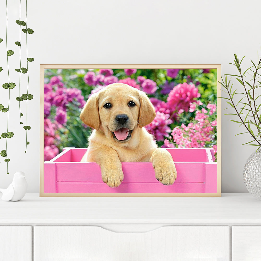Dog - Full Round Drill Diamond Painting 40*30CM