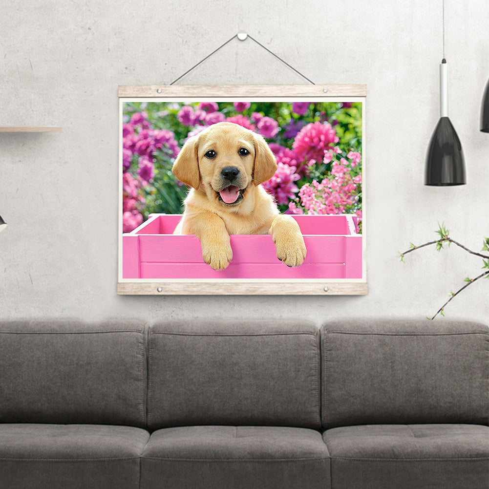 Dog - Full Round Drill Diamond Painting 40*30CM