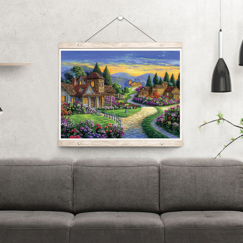 Riverside House - Full Round Drill Diamond Painting 40*30CM