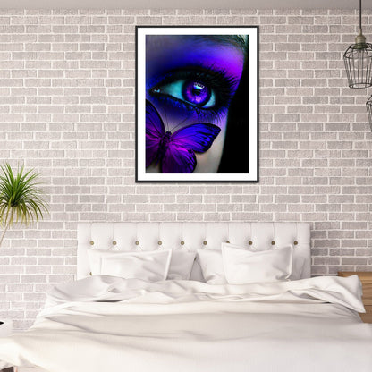 Butterfly Eyes - Full Round Drill Diamond Painting 40*50CM