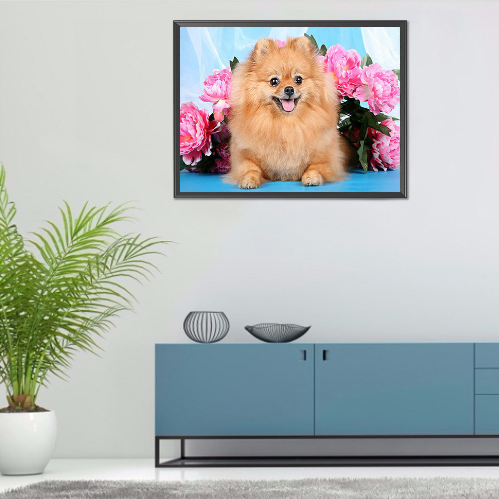 Dog - Full Round Drill Diamond Painting 40*30CM