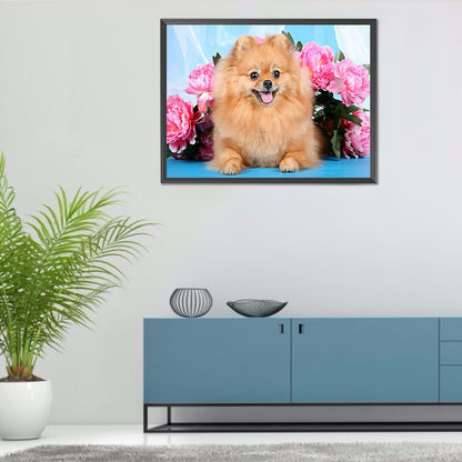 Dog - Full Round Drill Diamond Painting 40*30CM