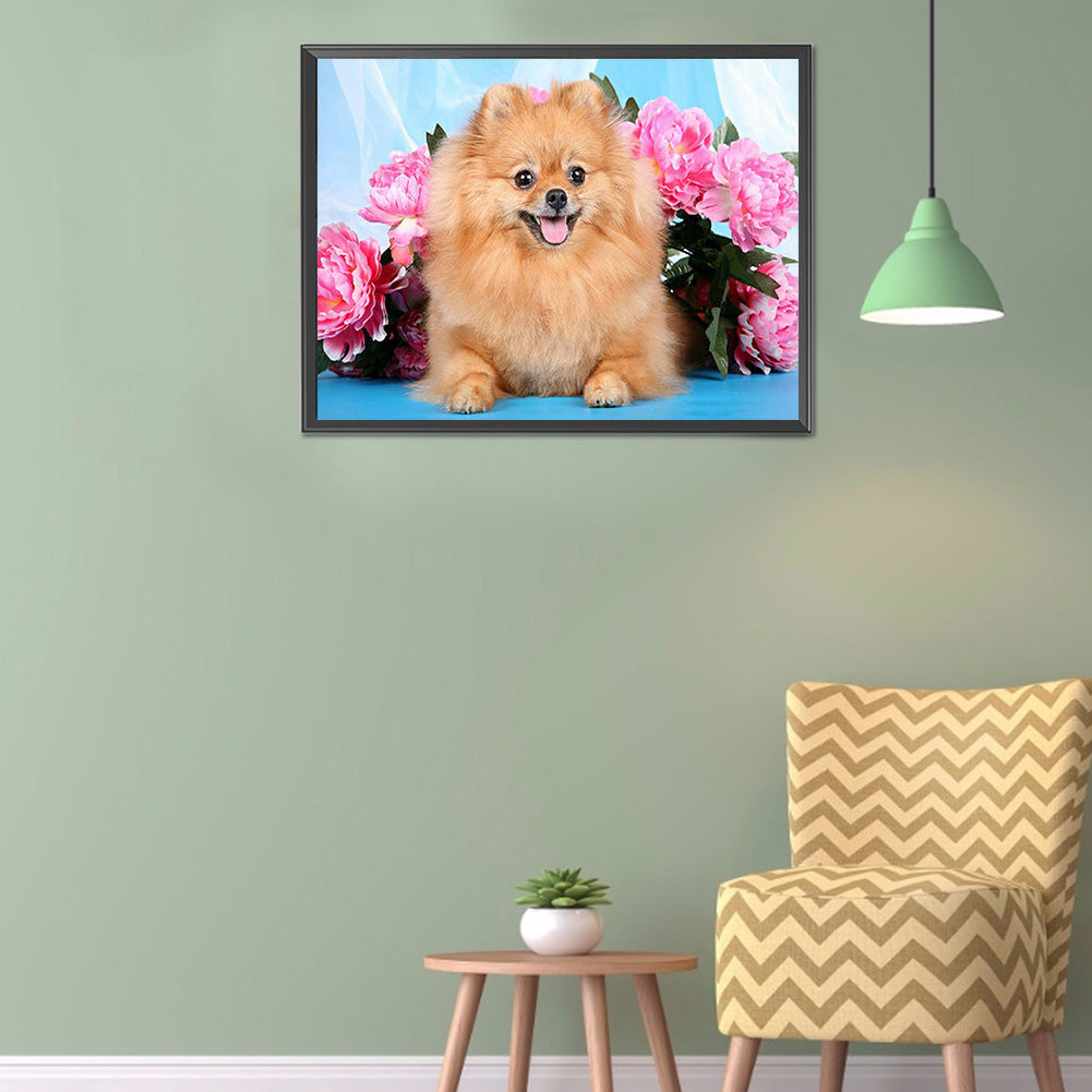 Dog - Full Round Drill Diamond Painting 40*30CM