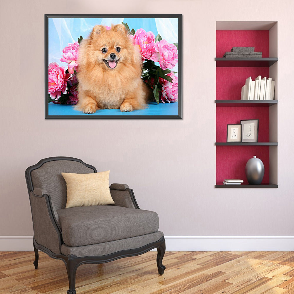 Dog - Full Round Drill Diamond Painting 40*30CM