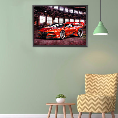 Car - Full Round Drill Diamond Painting 40*30CM