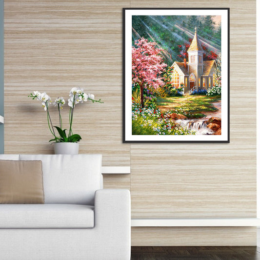 Countryside Scenery - Full Round Drill Diamond Painting 30*40CM