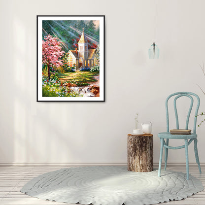 Countryside Scenery - Full Round Drill Diamond Painting 30*40CM