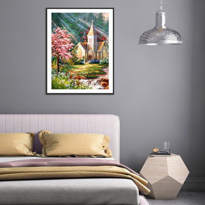 Countryside Scenery - Full Round Drill Diamond Painting 30*40CM