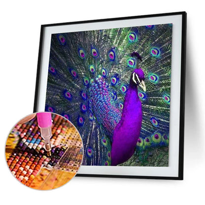 Peacock Kingfisher - Full Square Drill Diamond Painting 30*30CM