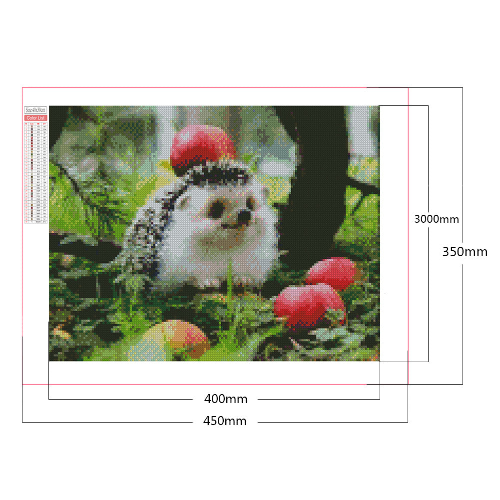 Woods Hedgehog - Full Square Drill Diamond Painting 40*30CM