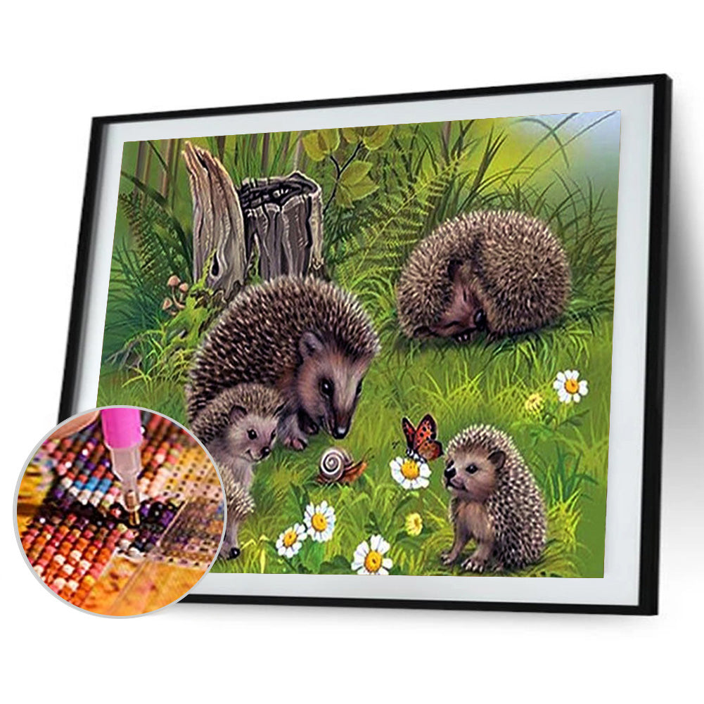 Woods Hedgehog - Full Square Drill Diamond Painting 40*30CM