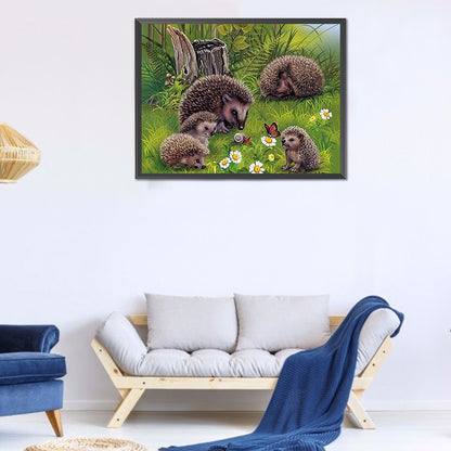 Woods Hedgehog - Full Square Drill Diamond Painting 40*30CM