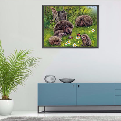 Woods Hedgehog - Full Square Drill Diamond Painting 40*30CM