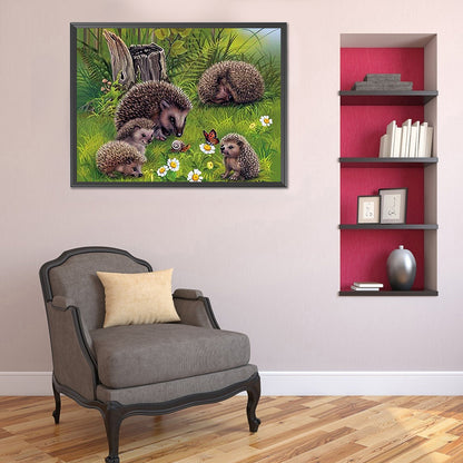 Woods Hedgehog - Full Square Drill Diamond Painting 40*30CM