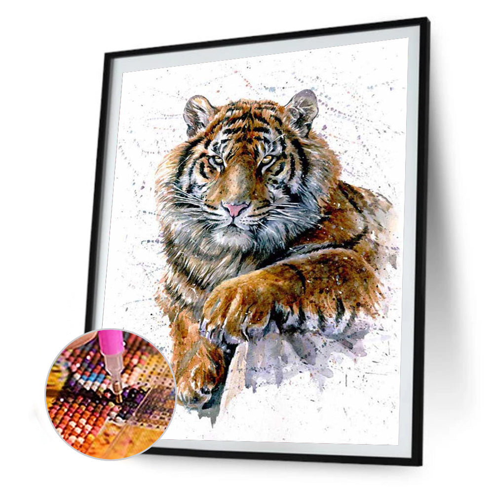 Tiger Animal - Full Square Drill Diamond Painting 40*50CM