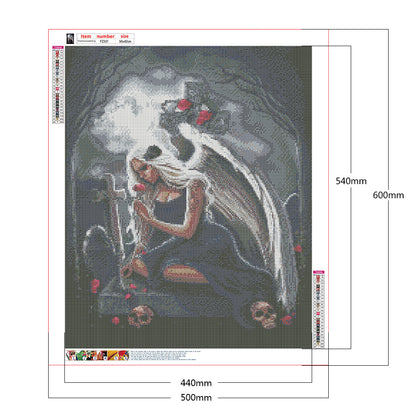 Skull Beauty - Full Square Drill Diamond Painting 50*60CM