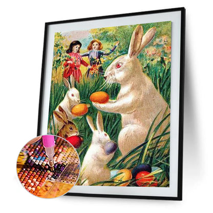 Easter Bunny - Full Round Drill Diamond Painting 30*40CM