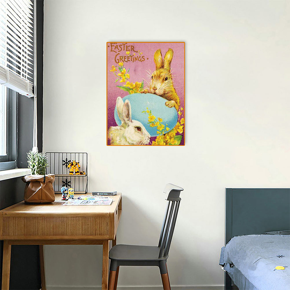 Easter Bunny - Full Round Drill Diamond Painting 30*40CM