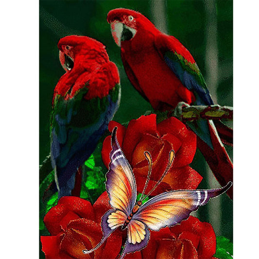 Parrot - Full Square Drill Diamond Painting 40*50CM