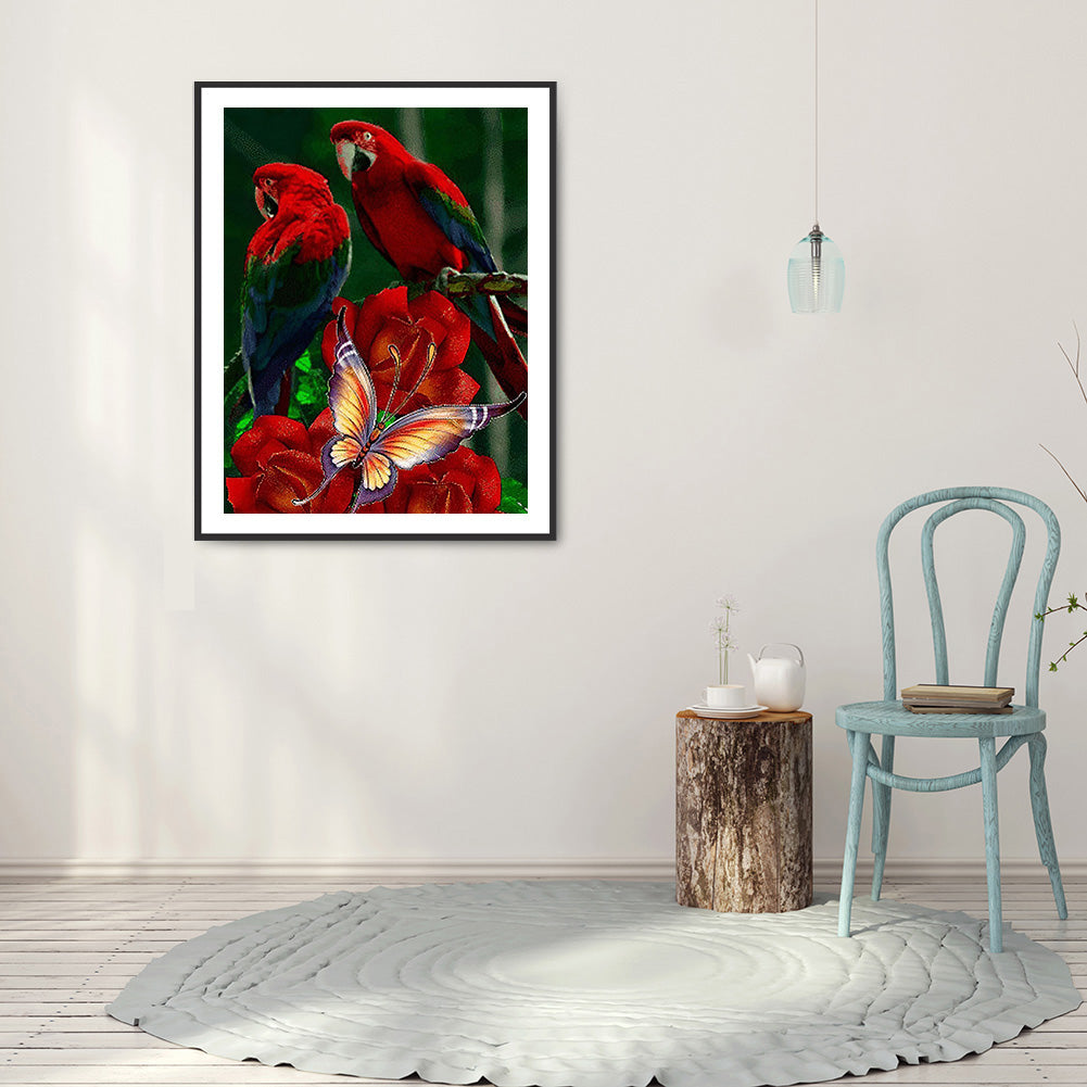 Parrot - Full Square Drill Diamond Painting 40*50CM