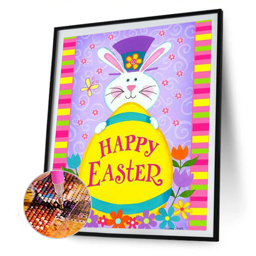 Easter Bunny - Full Round Drill Diamond Painting 30*40CM