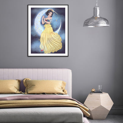 Moon Princess - Full Round Drill Diamond Painting 40*50CM