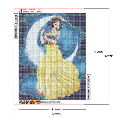 Moon Princess - Full Round Drill Diamond Painting 40*50CM