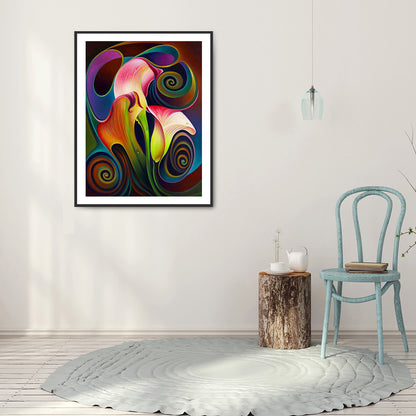 Calla Lily - Full Round Drill Diamond Painting 30*40CM