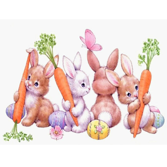 Bunny - Full Round Drill Diamond Painting 60*50CM