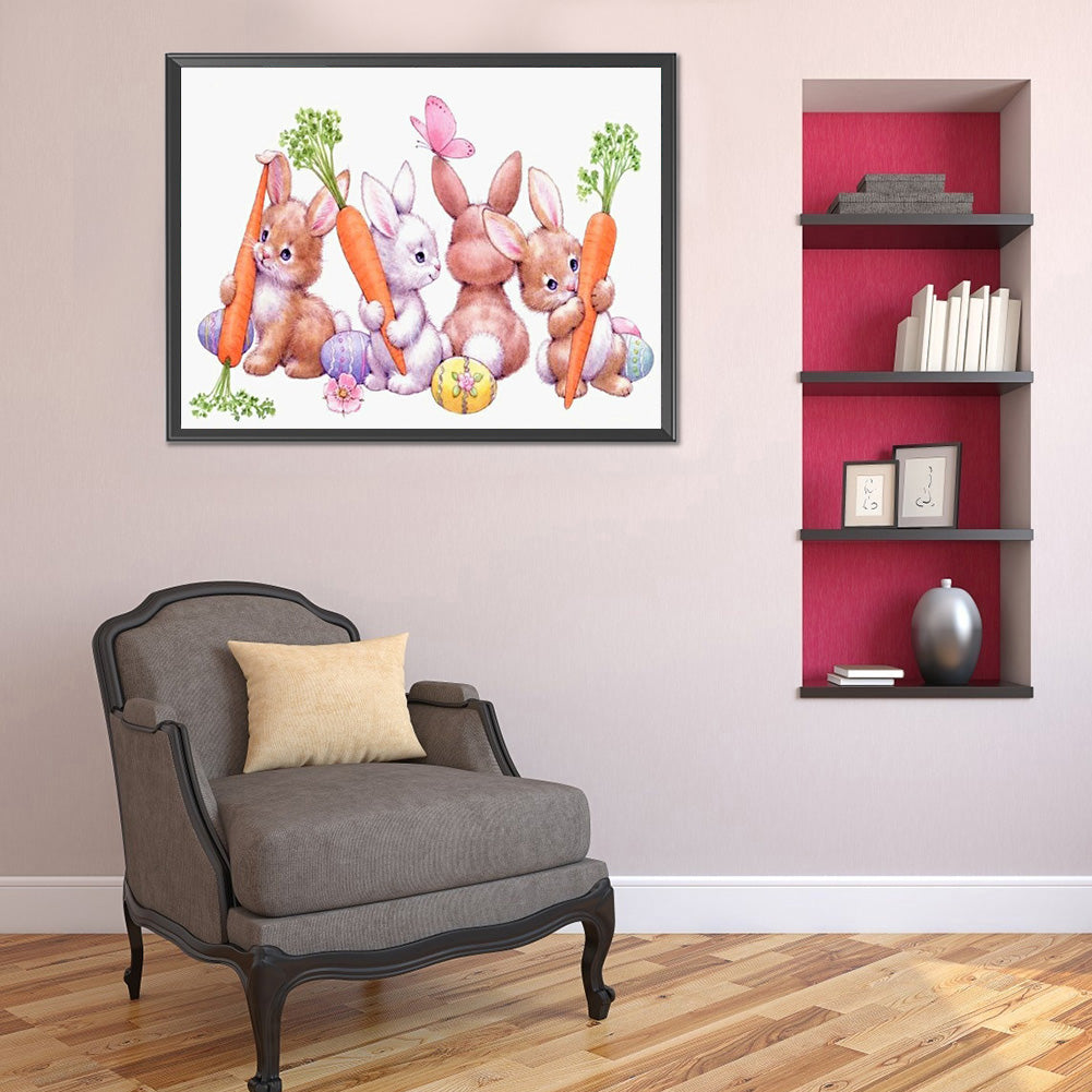 Bunny - Full Round Drill Diamond Painting 60*50CM