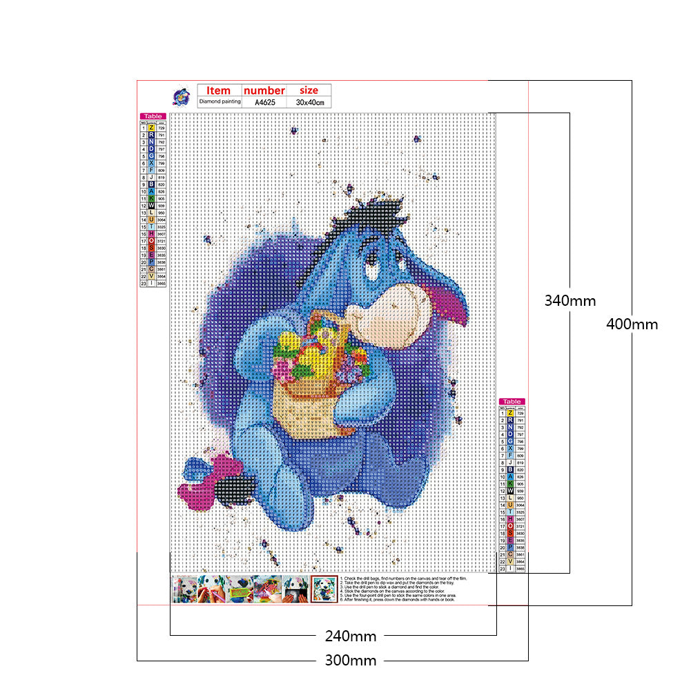 Cartoon Animal - Full Round Drill Diamond Painting 30*40CM