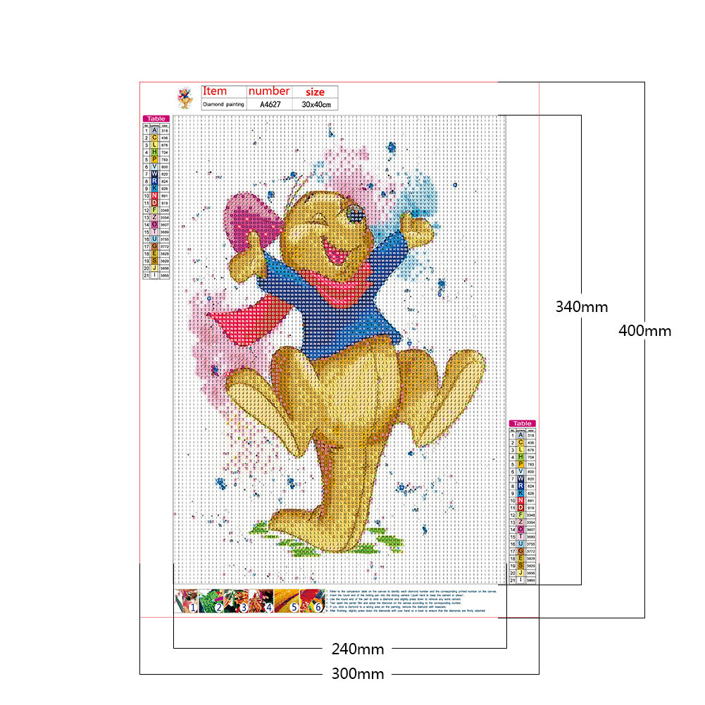 Cartoon Animal - Full Round Drill Diamond Painting 30*40CM