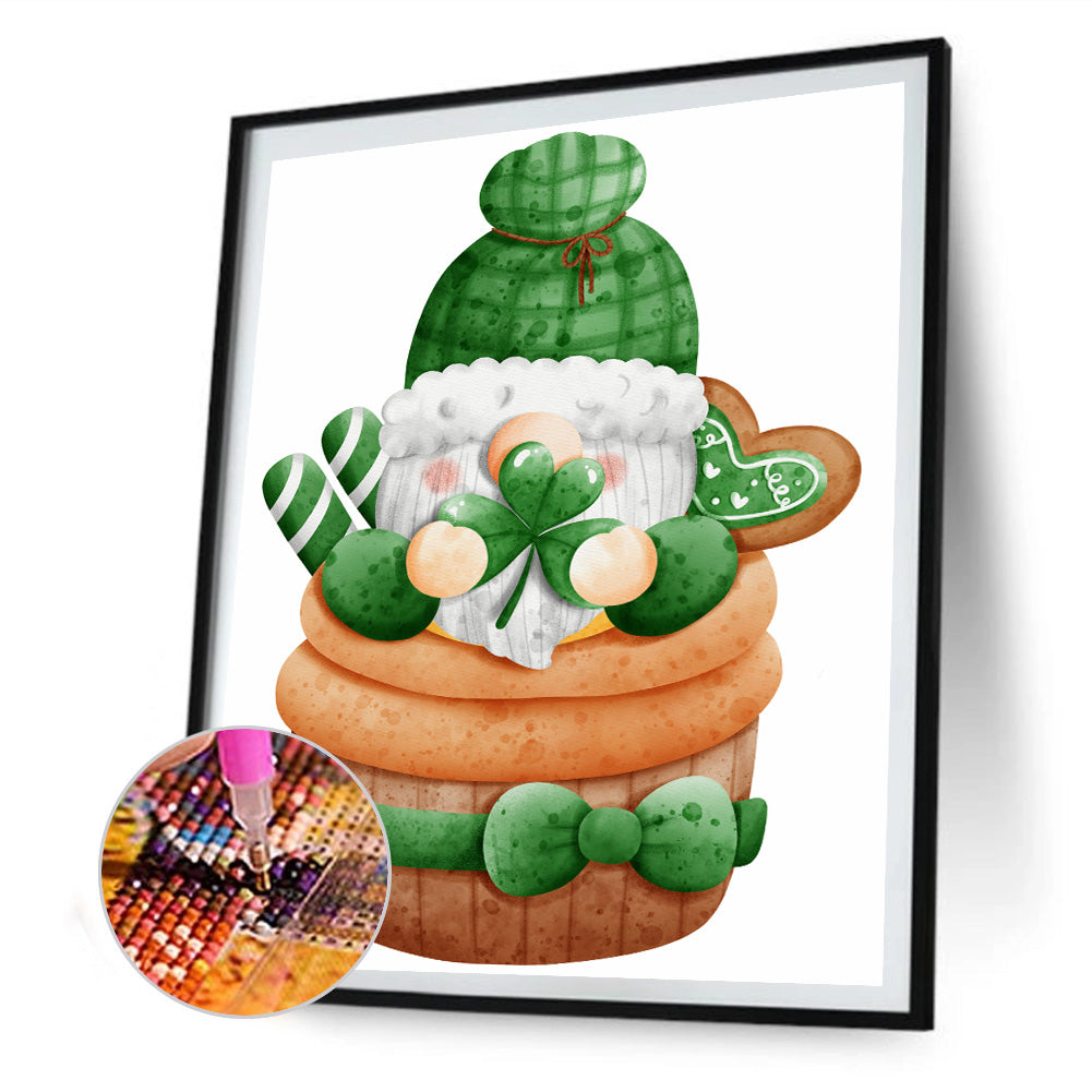 Green Gnome - Full Round Drill Diamond Painting 30*40CM