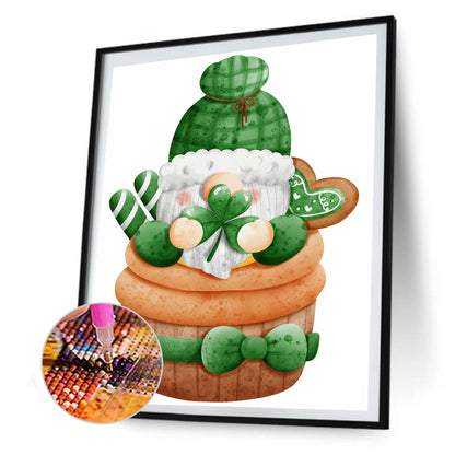 Green Gnome - Full Round Drill Diamond Painting 30*40CM