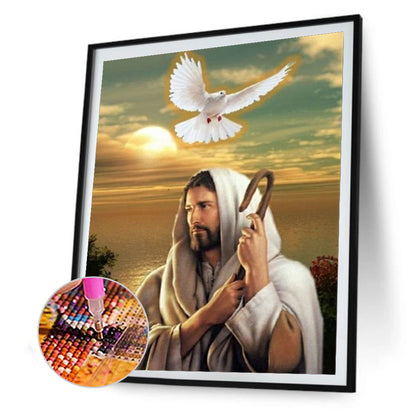 Jesus - Full Round Drill Diamond Painting 30*40CM