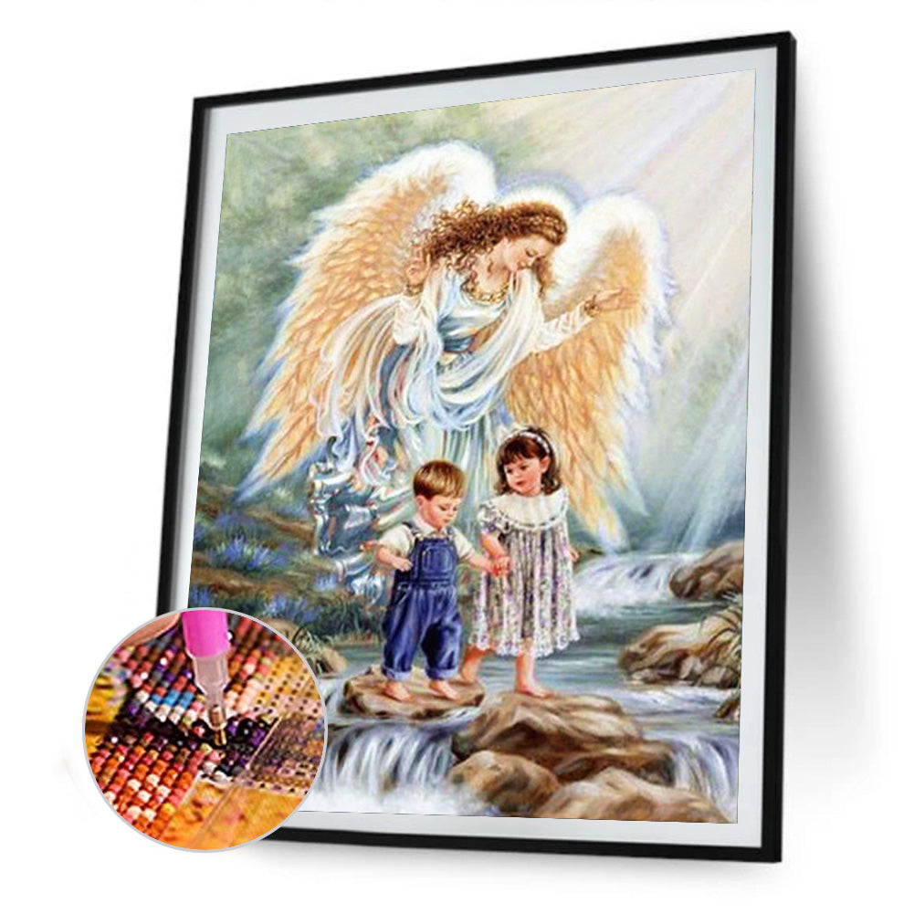 Angel Girl - Full Round Drill Diamond Painting 30*40CM