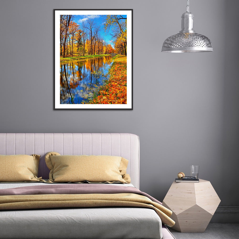 Building Landscape - Full Round Drill Diamond Painting 30*40CM