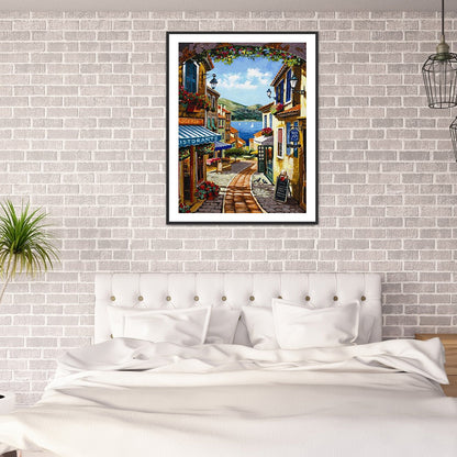 Building Landscape - Full Round Drill Diamond Painting 30*40CM