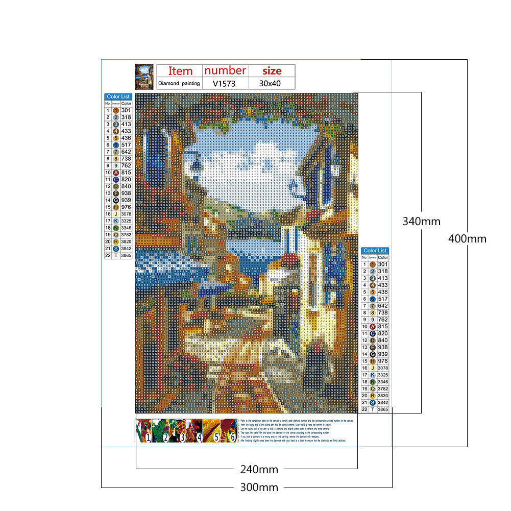 Building Landscape - Full Round Drill Diamond Painting 30*40CM