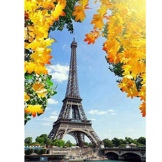 Building Landscape - Full Round Drill Diamond Painting 30*40CM