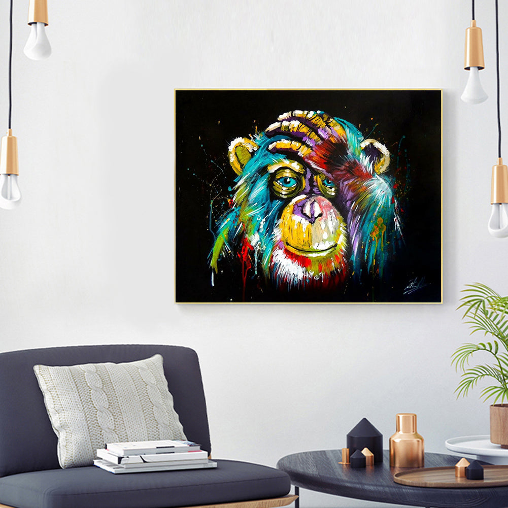 Chimpanzees - Full Round Drill Diamond Painting 60*50CM