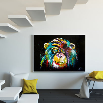 Chimpanzees - Full Round Drill Diamond Painting 60*50CM