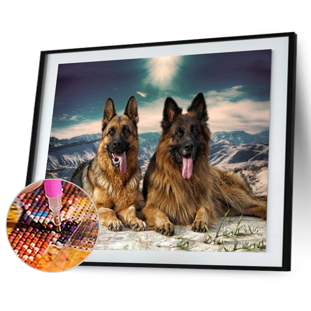 Dog - Full Round Drill Diamond Painting 60*50CM