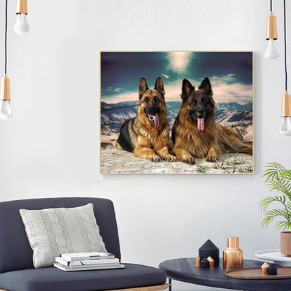 Dog - Full Round Drill Diamond Painting 60*50CM