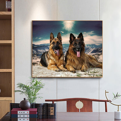 Dog - Full Round Drill Diamond Painting 60*50CM