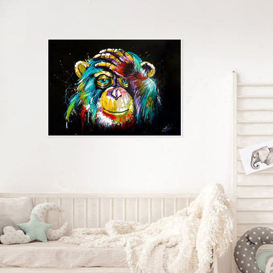 Chimpanzees - Full Round Drill Diamond Painting 40*30CM