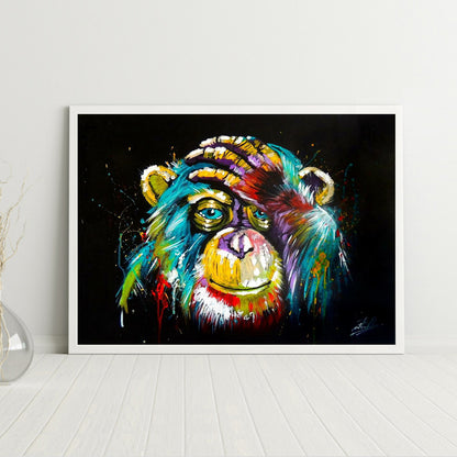 Chimpanzees - Full Round Drill Diamond Painting 40*30CM