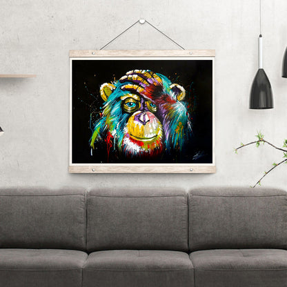 Chimpanzees - Full Round Drill Diamond Painting 40*30CM
